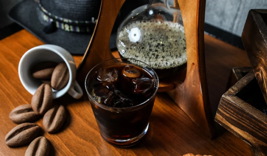 Cold Brew Coffee Beans and Brewed Concentrate